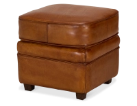 Pouf cuir marron clair
