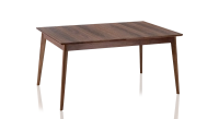 8 person dining table in walnut natural tint wooden top 180x100 cm