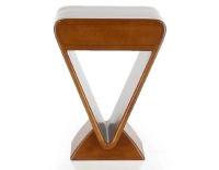 Table de chevet art déco bois teinte merisier