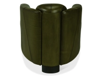 Fauteuil club cuir vert olive