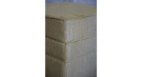 Pouf tissu pixel jaune