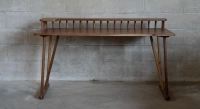 Bureau design en noyer l150 cm