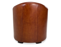 Fauteuil club cuir marron clair