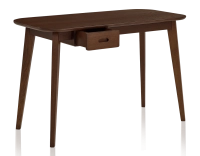 Bureau scandinave en chêne teinte marron foncé L150 cm