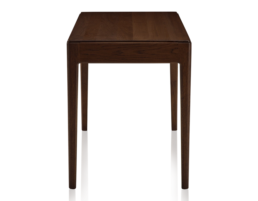 Bureau design en chêne teinte marron foncé L150 cm