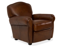 Fauteuil club cuir marron vintage