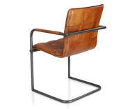 Fauteuil de bureau cuir marron clair
