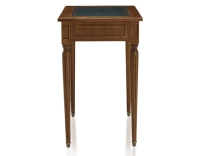 Bureau ancien style Louis XVI plateau cuir vert L80 cm