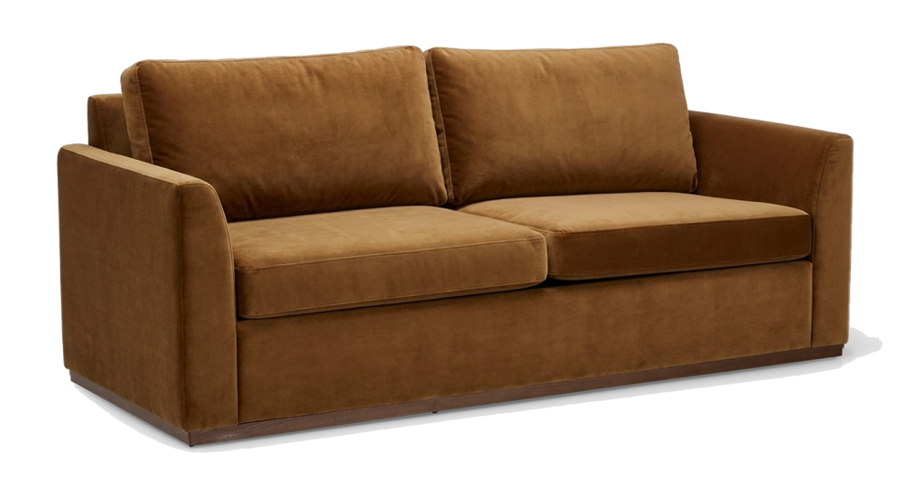 3-seater convertible sofa beige mottled fabrics