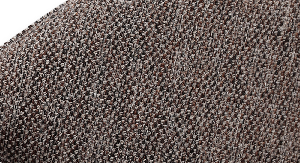 Canapé design 3 places tissu chiné marron