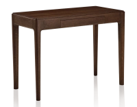 Oak design desk dark brown tint L100 cm