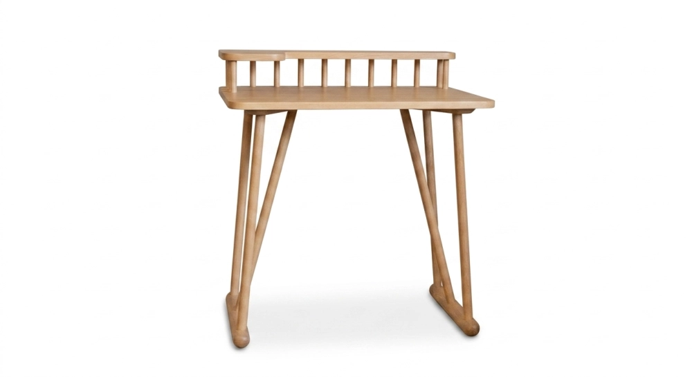 Escritorio de diseño de roble teinte naturelle L80 cm
