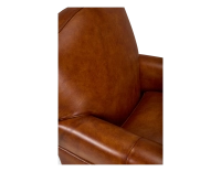 Fauteuil club cuir marron clair