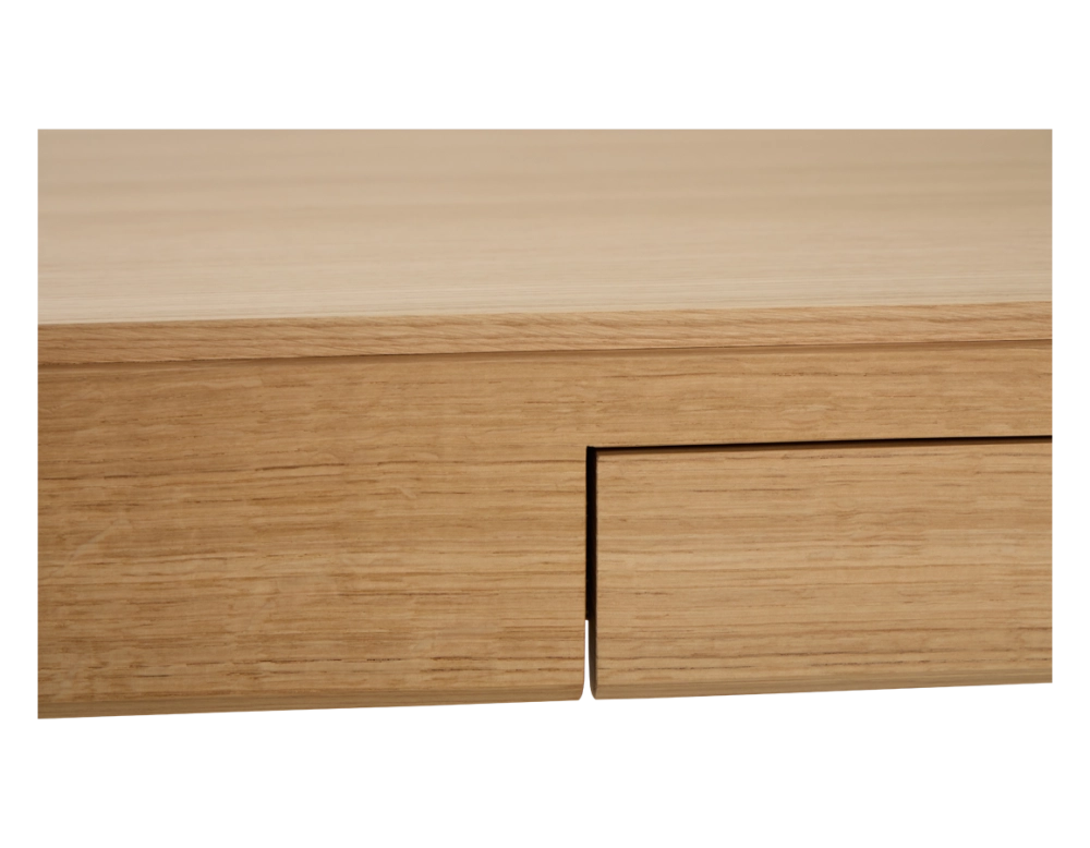 Bureau design en chêne teinte naturelle L80 cm