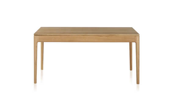 Table salle à manger 8 personnes en chêne teinte naturelle plateau bois 210x100 cm