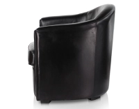 Fauteuil club cuir noir