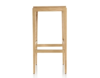 Tabouret de bar design H80 cm bois teinte naturelle assise bois