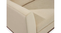 Sofá esquinero con chaise longue derecha de 4/5 plazas tejido crema (2,5G - MD)
