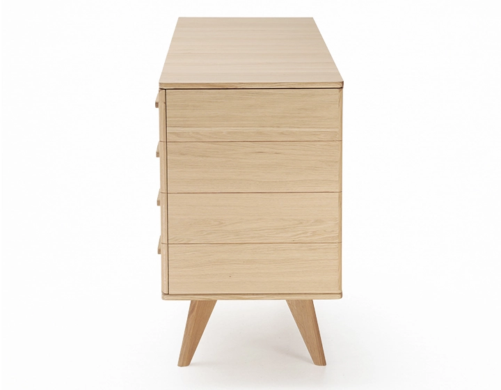 Buffet 3 portes en chêne bois teinte naturelle