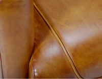 Fauteuil club cuir cognac