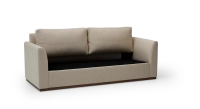 Canapé convertible 3 places tissus chiné beige