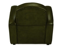 Fauteuil club cuir vert olive