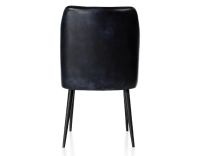 Chaise vintage cuir noir