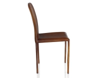 Chaise vintage cuir marron vintage