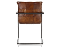 Fauteuil de bureau cuir marron vintage