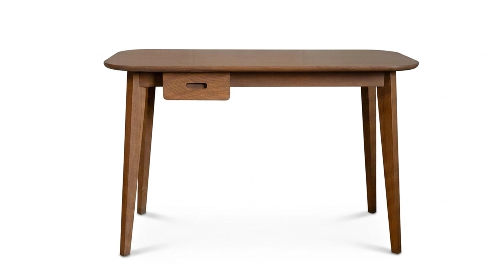 Bureau scandinave en chêne teinte noyer L120 cm