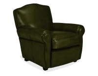Fauteuil club cuir vert olive