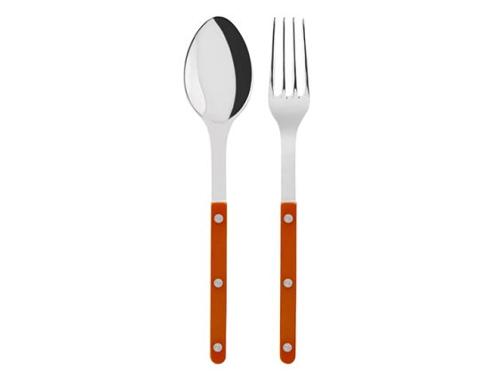 Couverts de service orange