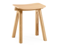 Tabouret en chêne H45 cm bois teinte naturelle