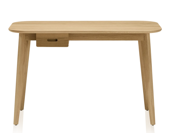 Bureau scandinave en chêne teinte naturelle L150 cm