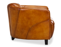 Fauteuil club cuir cognac