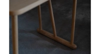 Escritorio de diseño de roble teinte naturelle L80 cm