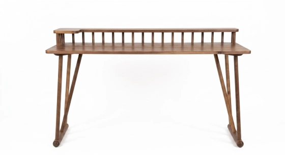 Bureau design en noyer l150 cm