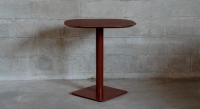 Table bistrot alèses en noyer plateau fenix bordeaux