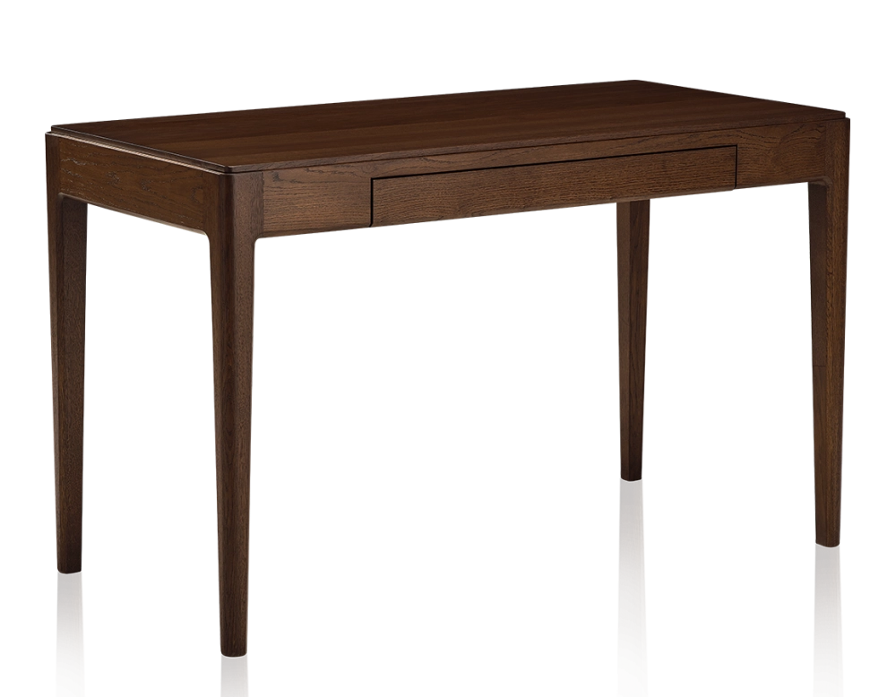 Bureau design en chêne teinte marron foncé L120 cm
