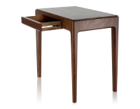 Bureau design en chêne teinte marron foncé L80 cm
