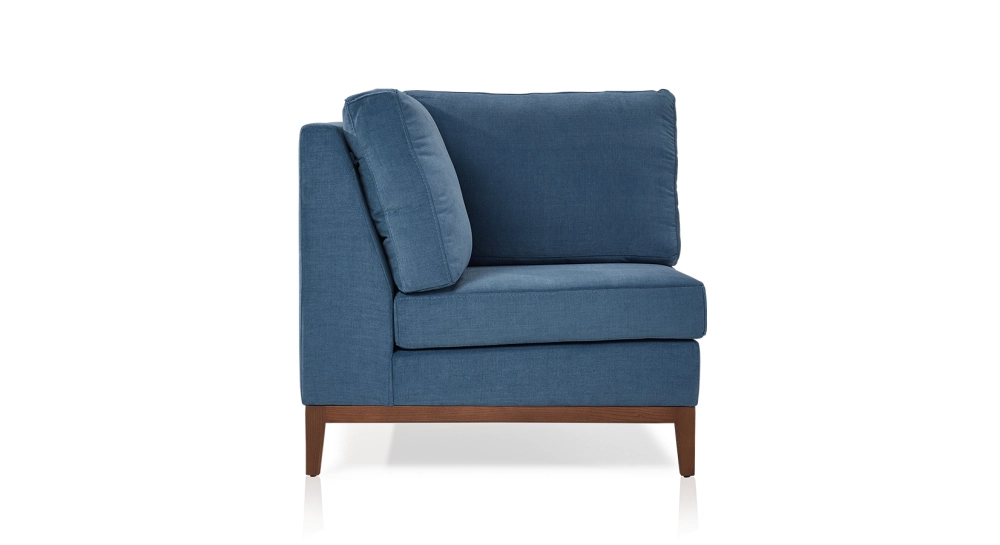Module d'angle tissu bleu jean