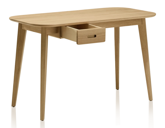Bureau scandinave en chêne teinte naturelle L150 cm