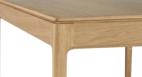 Table salle à manger 8 personnes en chêne teinte naturelle plateau bois 210x100 cm