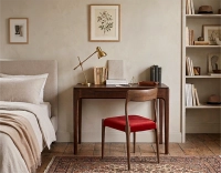 Bureau design en chêne teinte marron foncé L100 cm