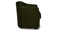 Canapé club cuir 2 places vert olive